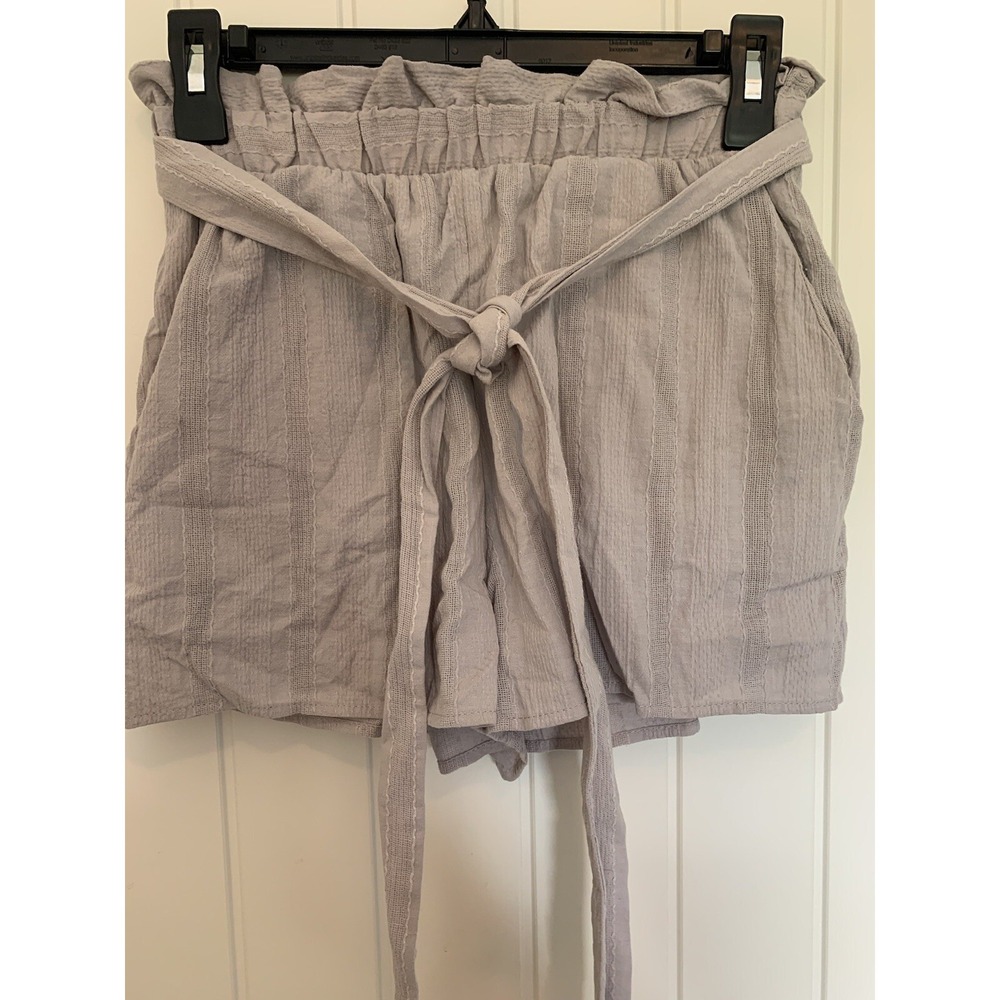 Peach‎ Love Made in USA Womens Paper Bag Shorts Size Small NWT